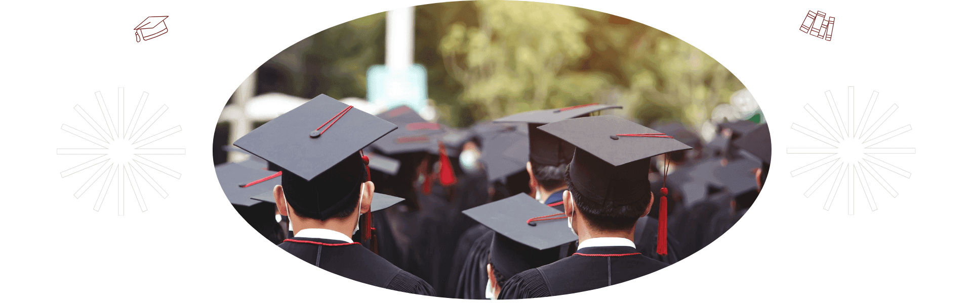 Absolvent:innen im Steuerwesen: Junge Menschen mit Abschlusskappen bei ihrer Graduierung – bereit, ihr Wissen in der Steuerbranche anzuwenden und die Zukunft mitzugestalten.